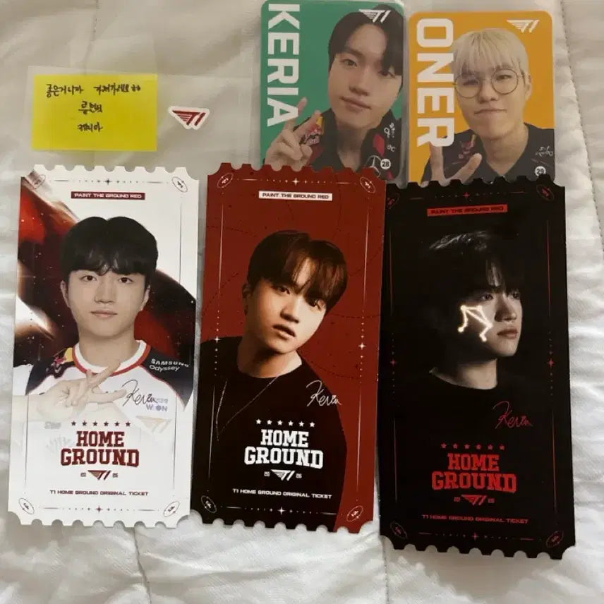 [BUNJANG] T1 Homeground Ticket Keria 3-Set / 티원 홈그라운드 티켓 케리아 3종 세트