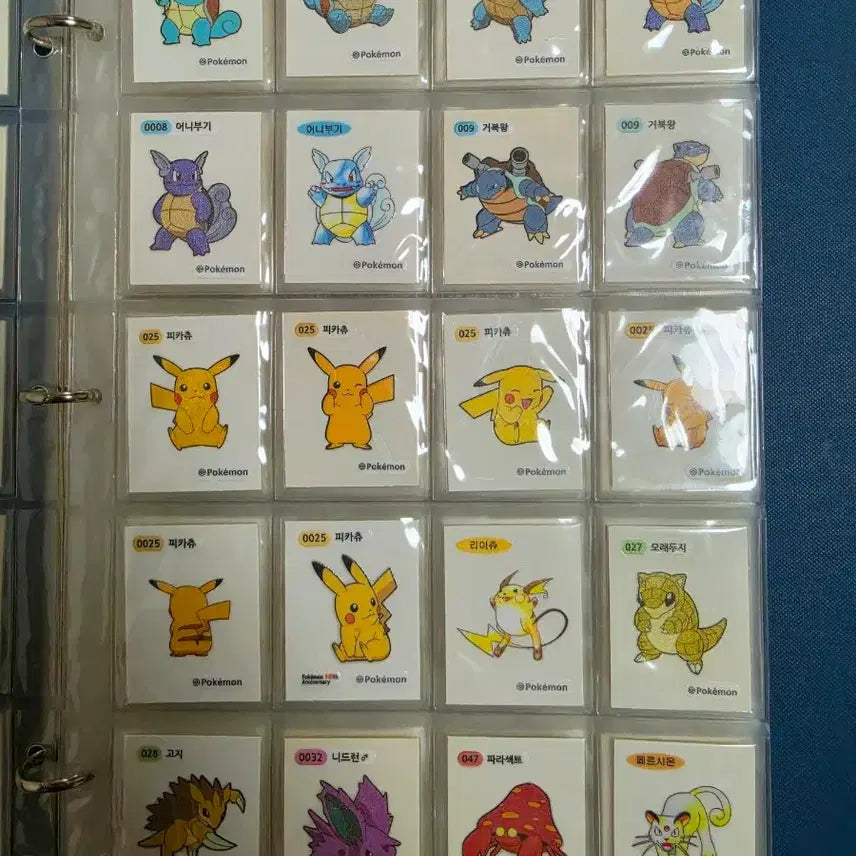 [BUNJANG] Pokemon 1st Gen Popular Pokemon Stickers Bundle Set (120 Types) / [6월 한정] 포켓몬 1세대 인기 포켓몬 띠부씰 외 120종 일괄
