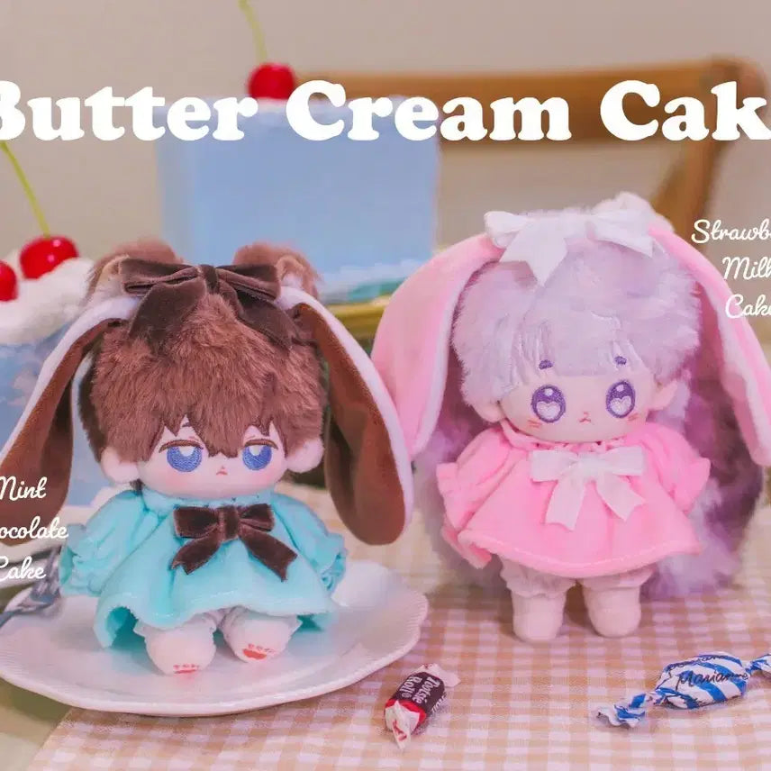 [SOLD OUT] 10cm 솜인형옷 버터크림 케이크 2개 일괄