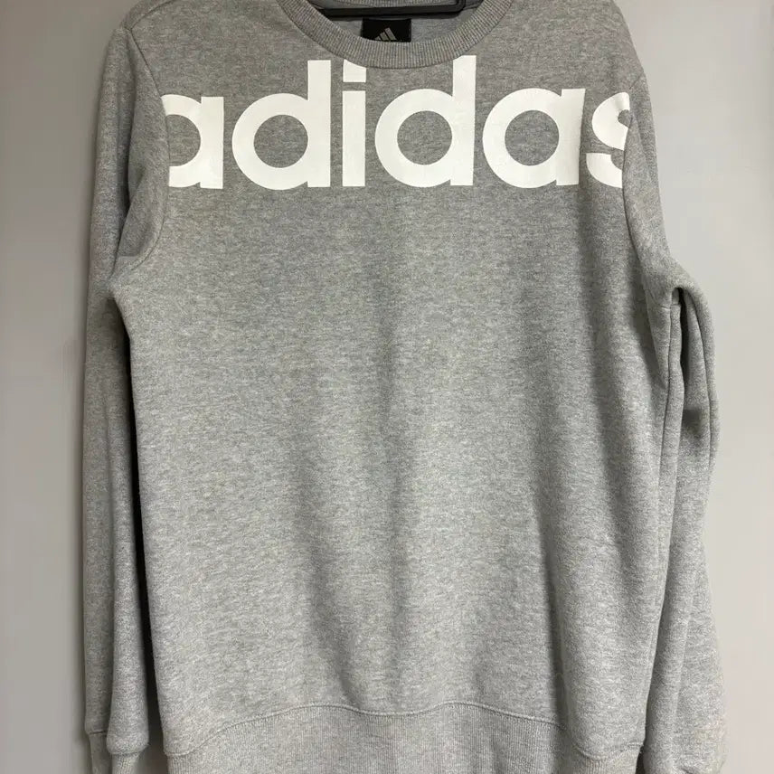 [BUNJANG] Adidas Big Logo Sweatshirt Grey / 아디다스 빅로고 맨투맨 그레이
