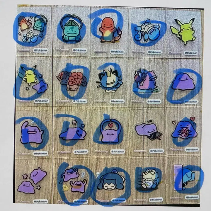 [BUNJANG] Colorgram Pokemon Sticker Bundle Set (24 pieces) / 컬러그램 포켓몬 띠부실 24장 일괄판매