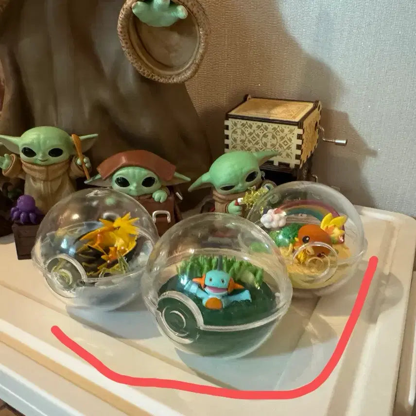 [BUNJANG] Pokemon Terrarium Figure Bundle Set / 포켓몬 테라리움 3개 일괄