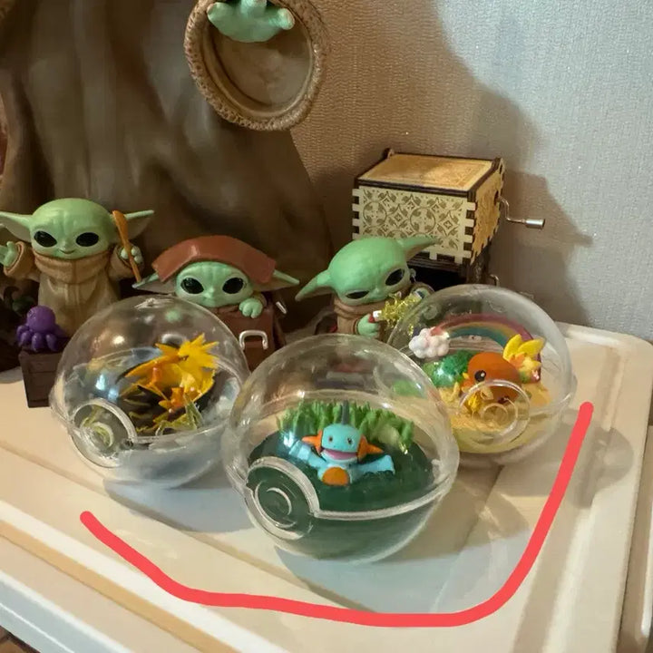 [BUNJANG] Pokemon Terrarium Figure Bundle Set / 포켓몬 테라리움 3개 일괄