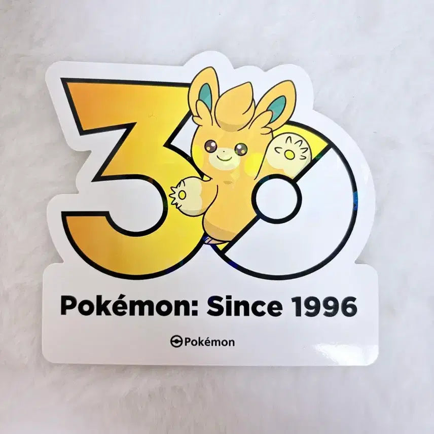 [BUNJANG] Pokemon 30th Anniversary Logo Sticker / 포켓몬 30주년 로고 스티커 빠모트
