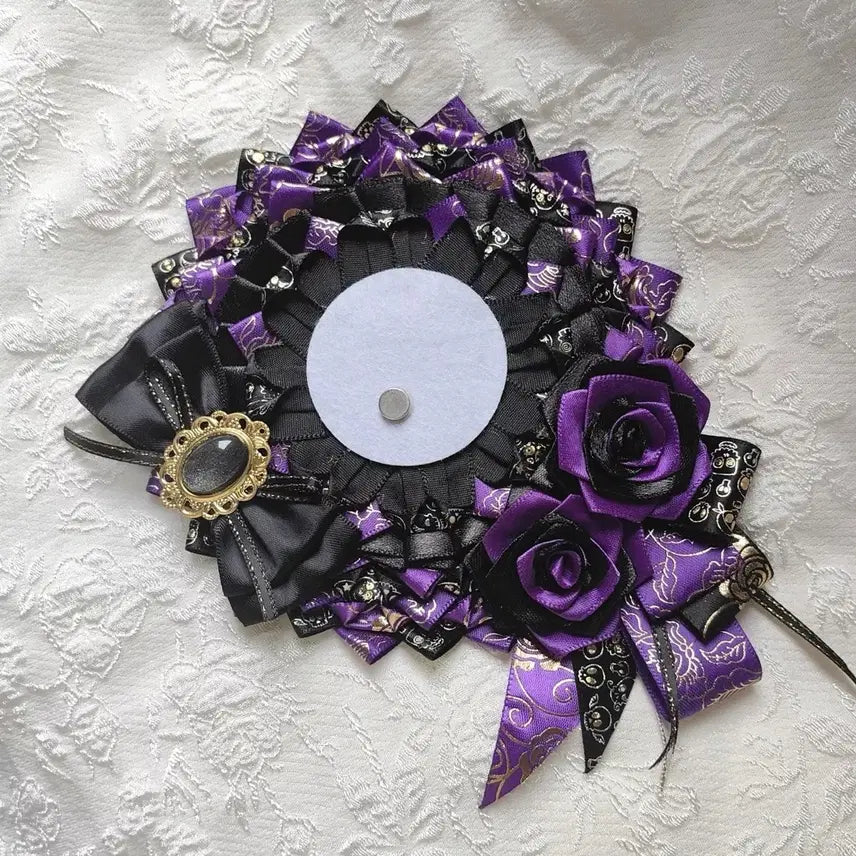 [BUNJANG] Rosette &amp; Fancy Can Badge Holder for Itabag / 50~65mm 로제트 / 화려한 캔뱃지 홀더 / 이타백 장식