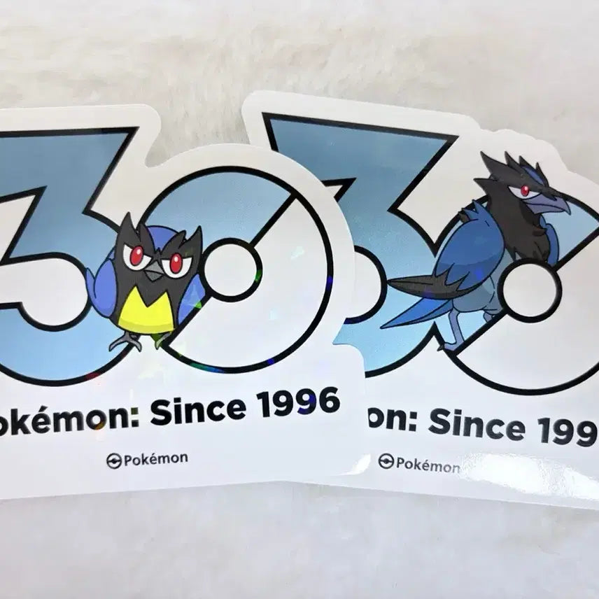 [BUNJANG] Pokemon 30th Anniversary Bundle: Parakko and Parkurou Logo Stickers / [일괄]포켓몬 30주년 파라꼬+파크로우 로고스티커