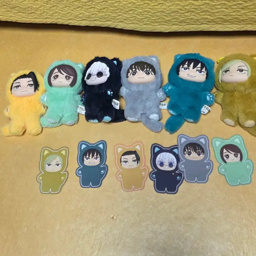[BUNJANG] Jujutsu Kaisen Chibi Plush Bundle Set / 주술회전 주부부 인형 일괄 풀세트 양도 게토쇼코고죠하이바라 토우지 나나미