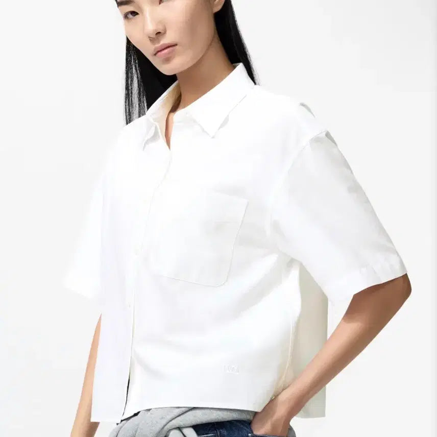 [BUNJANG] Uniqlo JW Anderson Oxford Boxy Shirt White L / 유니클로 옥스포드 박시 셔츠 JW앤더슨 새상품 선착순 세일(가격내림)