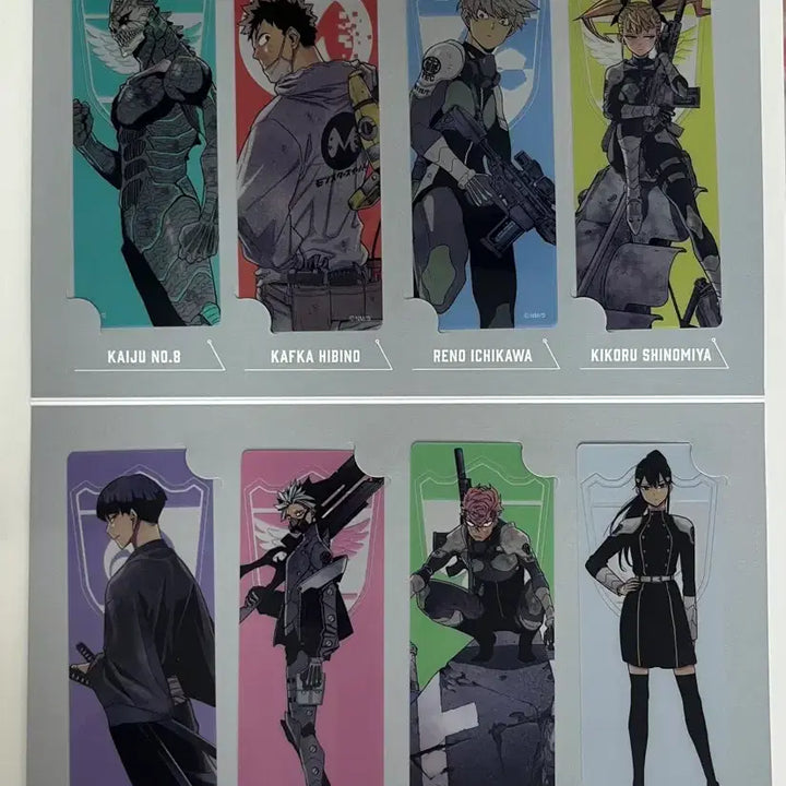 [BUNJANG] Kaiju No. 8 Original Drawing Exhibition Goods Bookmark - Set / 괴수8호 원화전 굿즈 북마크 책갈피 세크 호시나 나루미 레노