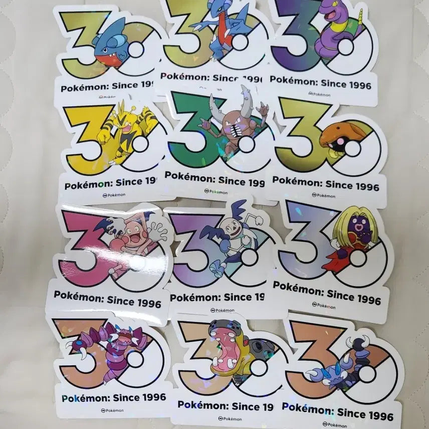 [BUNJANG] Pokemon 30th Anniversary Sticker Set / 포켓몬 30주년 기념 스티커 세트 원가양도