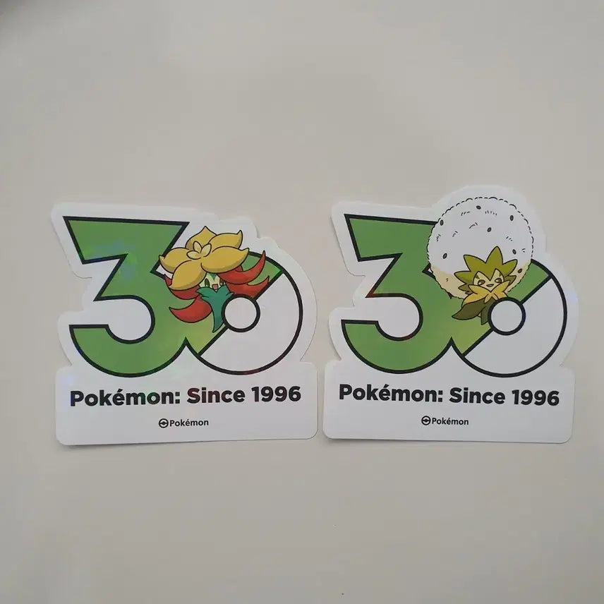 [BUNJANG] Pokemon 30th Anniversary Logo Sticker Kkoma Card Baeksom Card Bundle Set / 포켓몬 30주년 로고 스티커 꼬모카 백솜모카 일괄