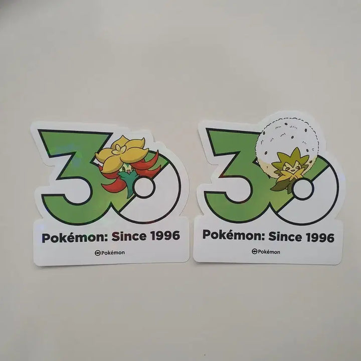 [BUNJANG] Pokemon 30th Anniversary Logo Sticker Kkoma Card Baeksom Card Bundle Set / 포켓몬 30주년 로고 스티커 꼬모카 백솜모카 일괄