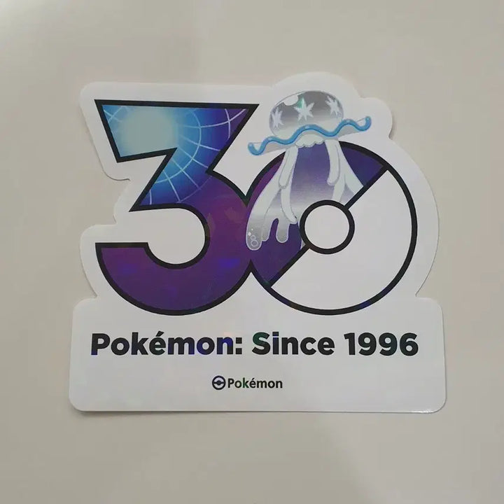 [BUNJANG] Pokemon 30th Anniversary Logo Sticker Tangled Bead / 포켓몬 30주년 로고 스티커 텅비드