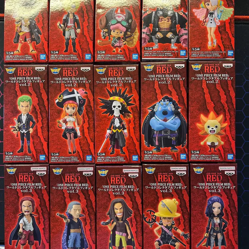 [BUNJANG] One Piece Film Red World Collectable Figure 15-Piece Full Set (Sealed) / [미개봉] 원피스 월콜 극장판 레드 15종 풀세트
