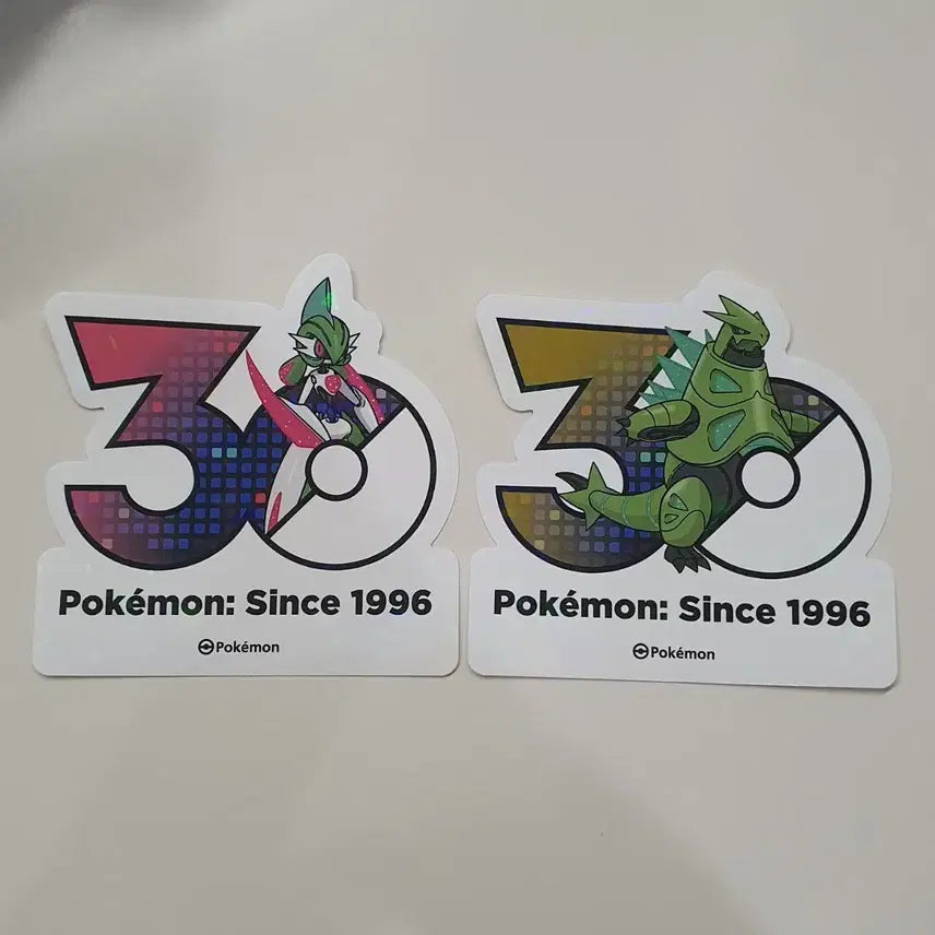 [BUNJANG] Pokemon 30th Anniversary Logo Sticker Bundle / 포켓몬 30주년 로고 스티커 무쇠무인 무쇠가시 일괄
