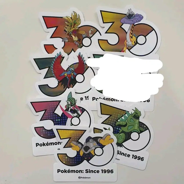 [BUNJANG] Pokemon 30th Anniversary Logo Sticker Set - Paradox Pokemon Bundle / 포켓몬 30주년 로고 스티커 고동치는달 외 패러독스 포켓몬 일괄
