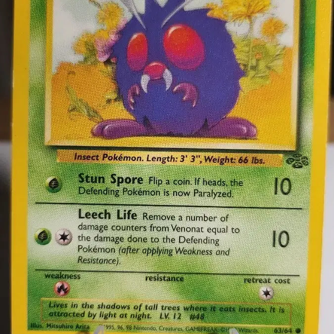 [BUNJANG] Pokemon TCG Jungle Set Venonat 1999 English Edition / 포켓몬카드 콘팡 1999영문판