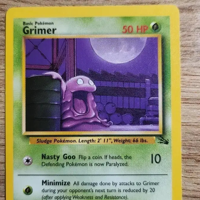 [BUNJANG] Pokemon Grimer Fossil Set 48/62 Trading Card (1999) / 포켓몬 카드 질퍽이 영문판
