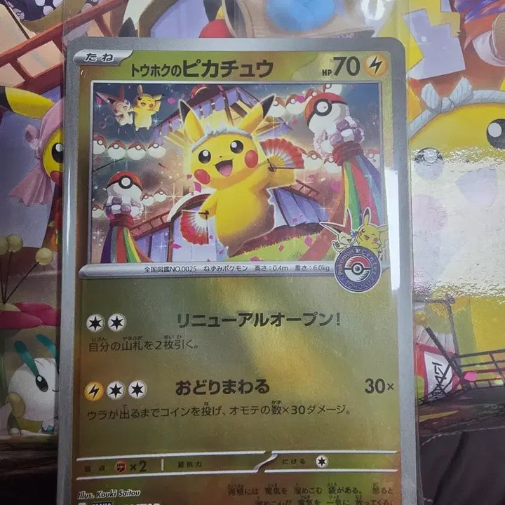 [BUNJANG] Pokemon Tohoku Pikachu PROMO 260/SV-P Card / 포켓몬 카드 토호쿠 피카츄 PROMO 260/SV-P
