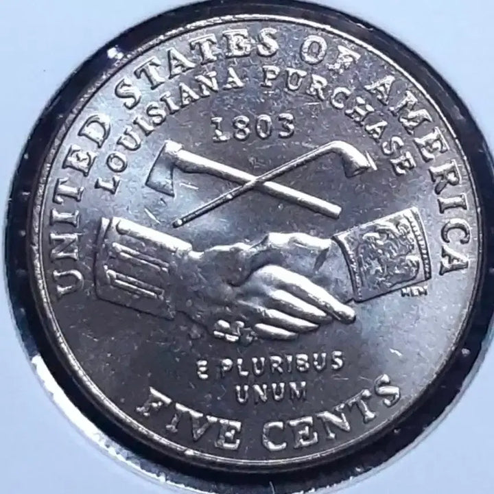 [BUNJANG] United States 2004 Louisiana Purchase 5 Cent Coin / 미국 미사용 2004년 루이지애나 1803년 합병기념 5센트 주화 화폐