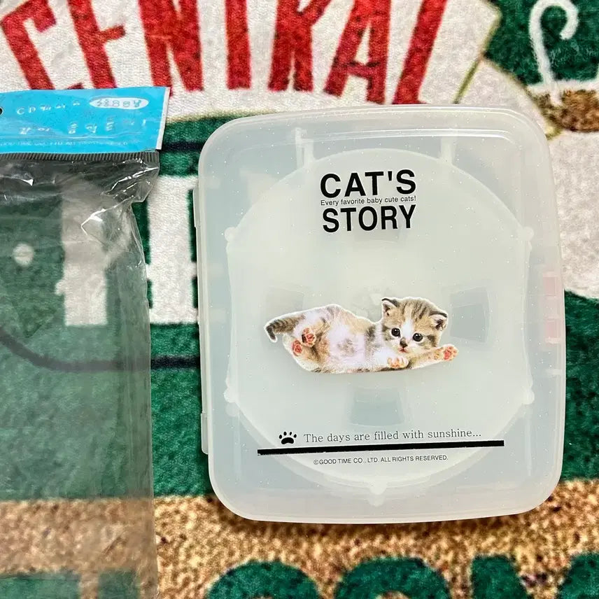 [BUNJANG] Vintage Stationery Cat Story Cat CD Case / 고전문구 캣스토리 고양이 cd 케이스