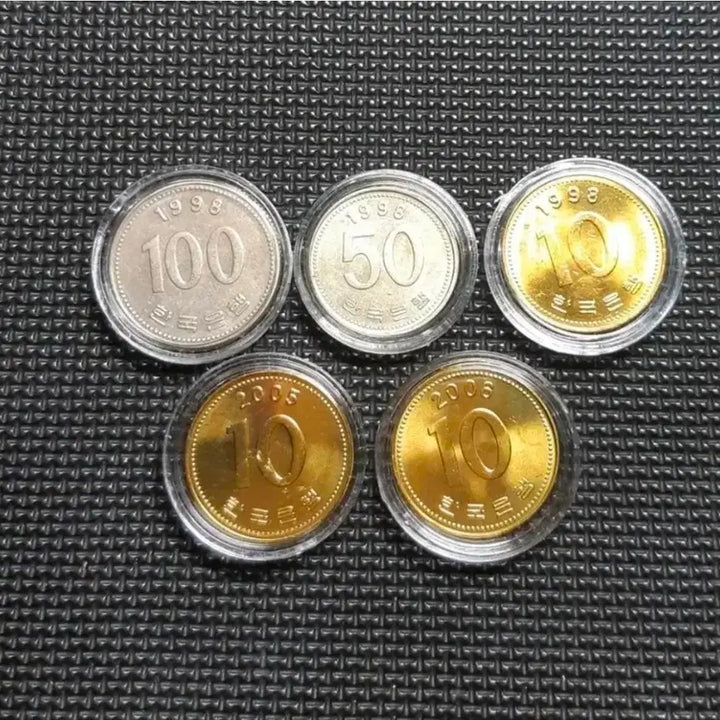 [BUNJANG] South Korea 1998 100, 50, 10 Won Coin Set / 한국은행 1998년 100.50.10원등5종일괄.주화 화폐 동전
