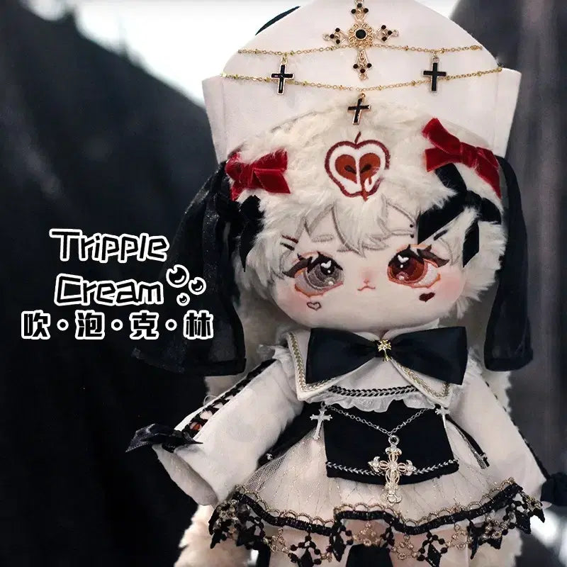 [BUNJANG] 20cm Doll Clothes Tripple Cream Cross Prayer Set / 미개봉) 20cm 솜인형옷 Tripple Cream 십자가 기도