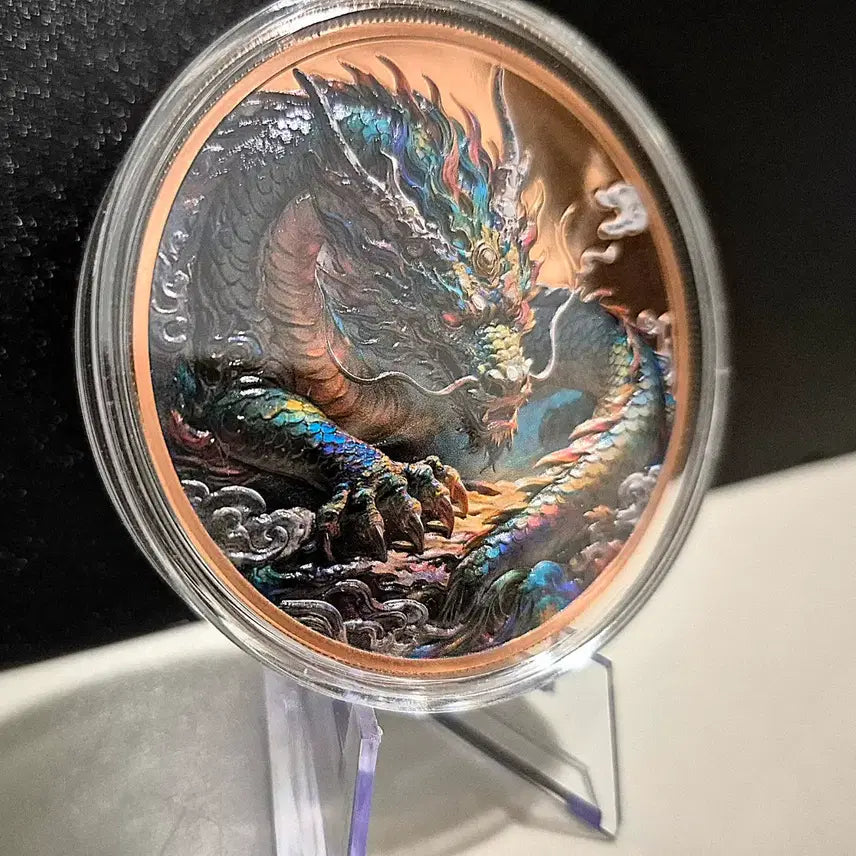 [BUNJANG] Limited Edition Ultra High Relief Dragon Copper Bar 5 oz / 한정판) 울트라하이릴리프 드래곤 구리바 5온스