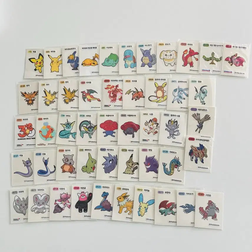 [BUNJANG] Pokemon Stickers Bundle Set / 포켓몬 띠부씰 판매