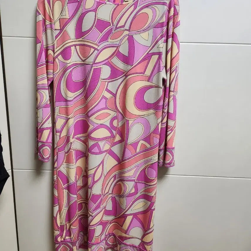 [BUNJANG] Michael Kors Emilio Pucci Print Midi Dress - Size S / 에밀리오 푸치 패턴 마이클코어스 원피스 s
