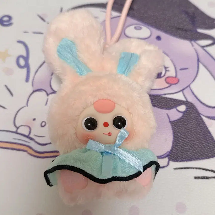 [BUNJANG] Baby3 Romance Mint Pink Bear Plush Toy / 베이비쓰리 로맨스 민트핑크