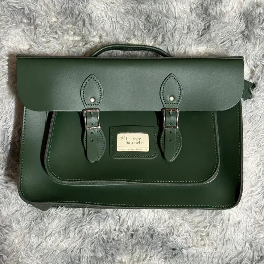 [BUNJANG] Cambridge The Leather Satchel Green / 캠브릿지 더 레더 사첼 그린(새상품)