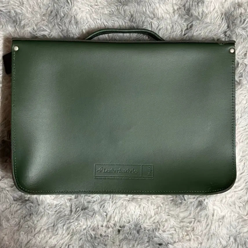 [BUNJANG] Cambridge The Leather Satchel Green / 캠브릿지 더 레더 사첼 그린(새상품)