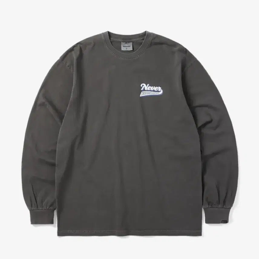 [BUNJANG] thisisneverthat Never L/S Tee Charcoal Long Sleeve T-Shirt / [L] 디스이즈네버댓 Never L/S Tee 차콜 긴팔티