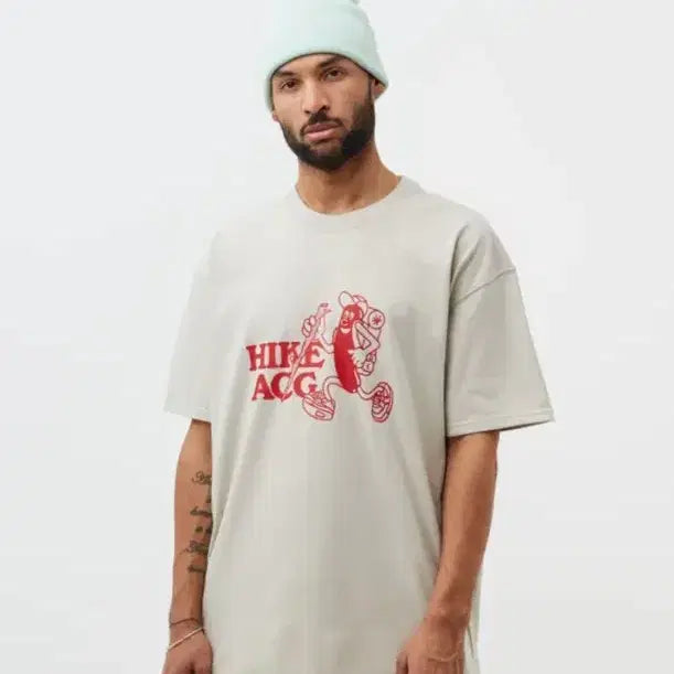 [BUNJANG] Nike ACG Hike T-Shirt Beige L / 나이키 ACG 하이크 반팔티 베이지 L