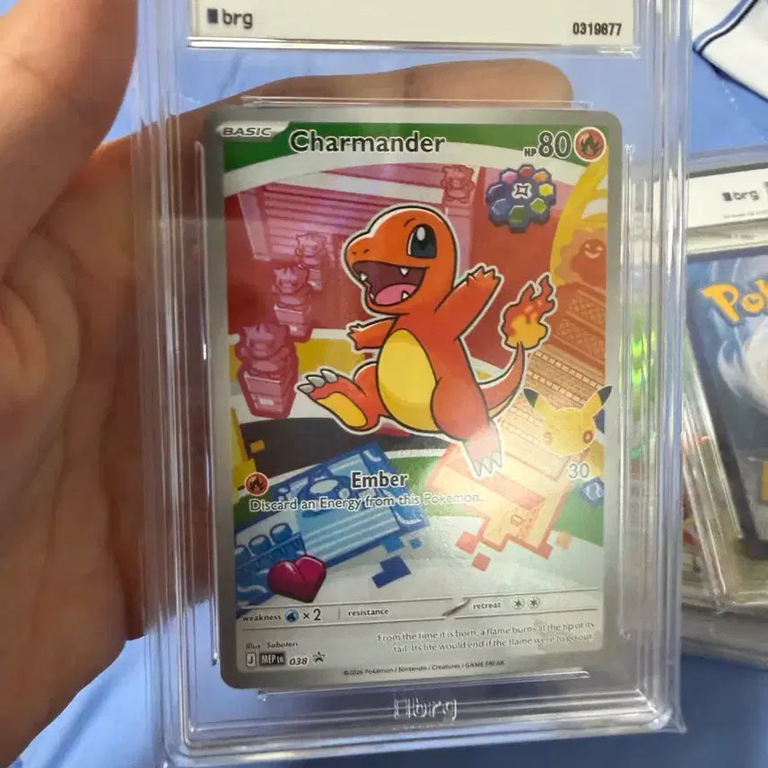 [BUNJANG] Pokemon Card Charmander BRG 10 Graded / 포켓몬 카드 파이리 brg10등급