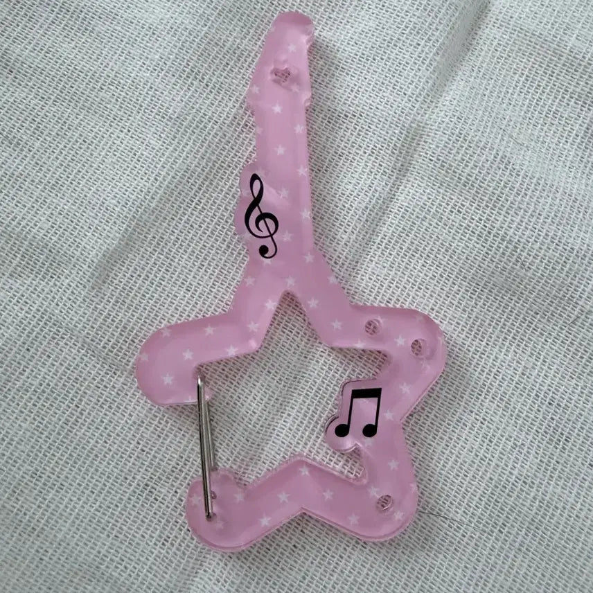 [BUNJANG] Pink Guitar Carabiner / 핑크 기타 카라비너