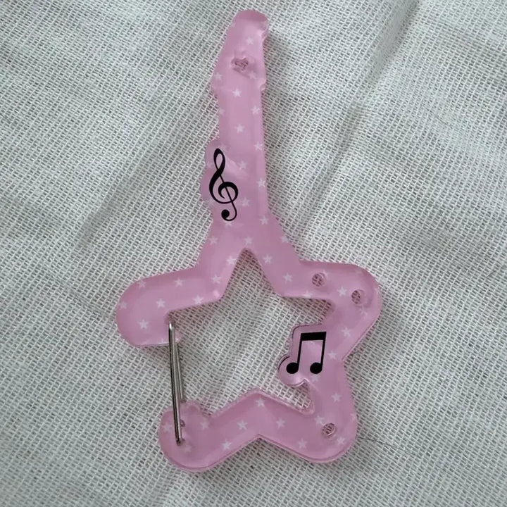 [BUNJANG] Pink Guitar Carabiner / 핑크 기타 카라비너