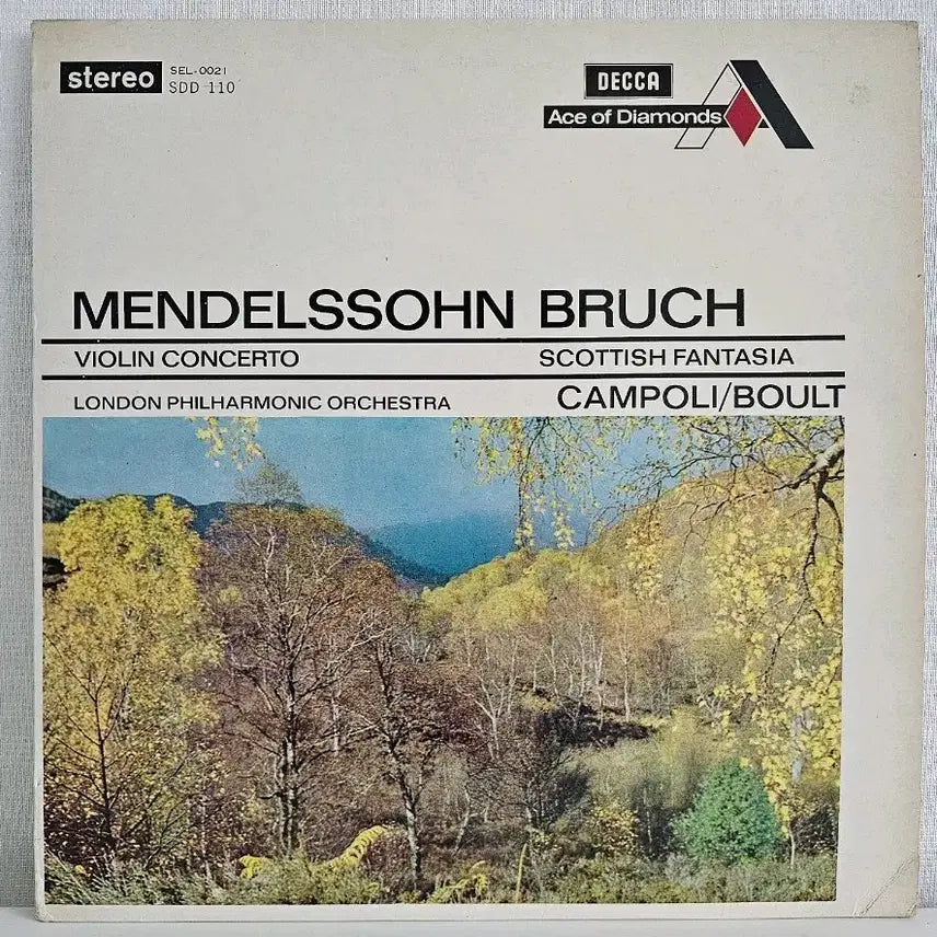 [BUNJANG] Mendelssohn Bruch Violin Concerto LP / 멘델스존 브루흐 바이올린 협주곡 LP
