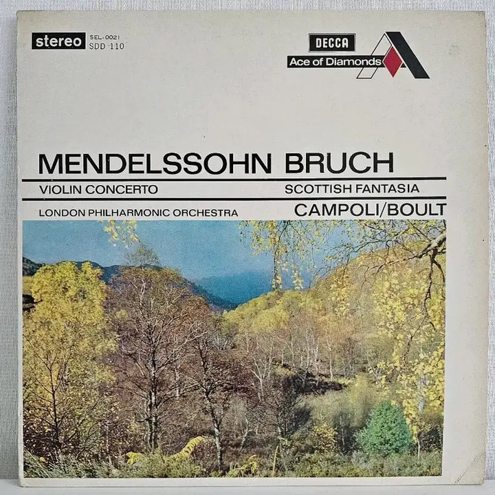 [BUNJANG] Mendelssohn Bruch Violin Concerto LP / 멘델스존 브루흐 바이올린 협주곡 LP