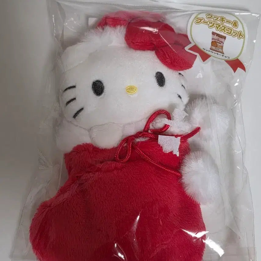 [BUNJANG] Sanrio Christmas Hello Kitty Sock Mascot Doll / [산리오] 크리스마스 헬로키티 양말 마스코트 인형