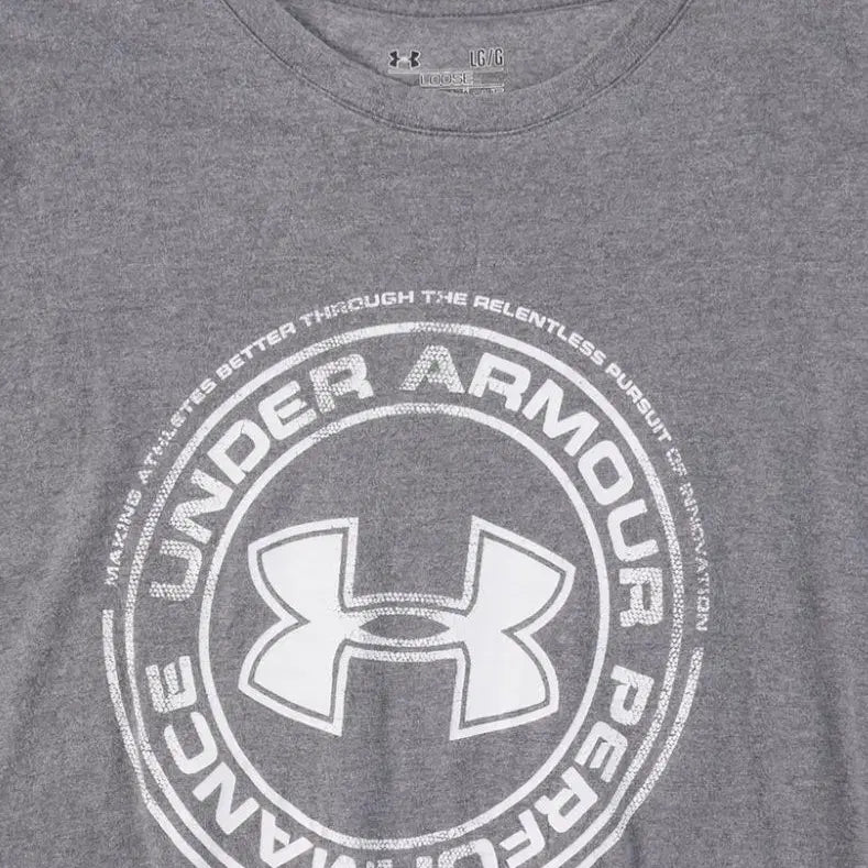 [BUNJANG] Under Armour Unisex Cotton Short Sleeve T-Shirt - Size L / UNDER ARMOUR 언더 아머 코튼 반팔 티셔츠 공용 L