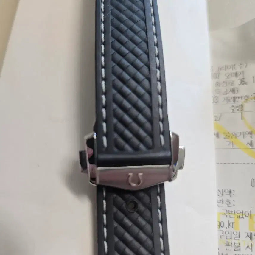 [SOLD OUT] 오메가 아쿠아테라 블랙러버 스트랩입니다.