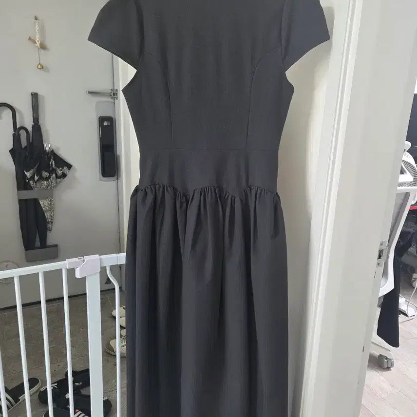 [BUNJANG] Ganichong Bridal Still Line Dress Charcoal S / (택달린 새상품)가니송 Bridal Still Line 원피스 차콜 S