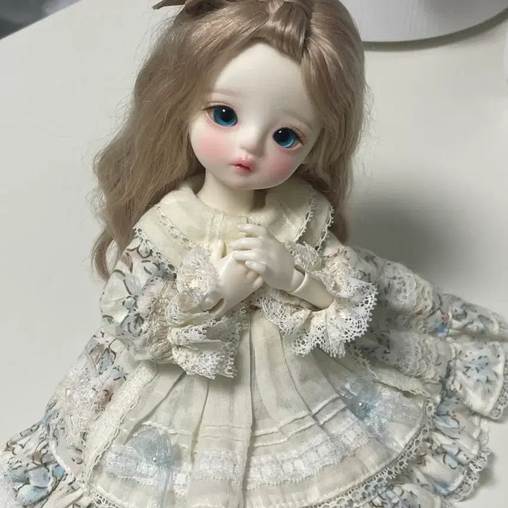 [BUNJANG] Lina Chouchou Cream Body Ball-Jointed Doll / 운포)구체관절인형 리나슈슈 크림 신바디