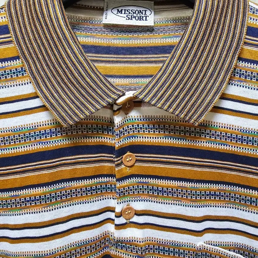 [BUNJANG] Missoni Collar Cotton T-Shirt XL / 미쏘니 카라 코튼 XL