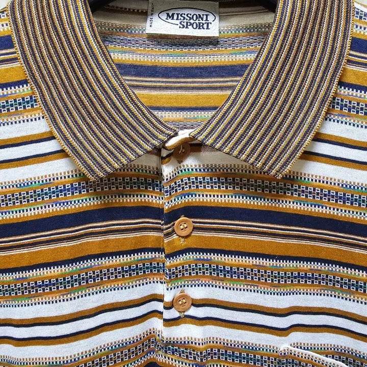 [BUNJANG] Missoni Collar Cotton T-Shirt XL / 미쏘니 카라 코튼 XL