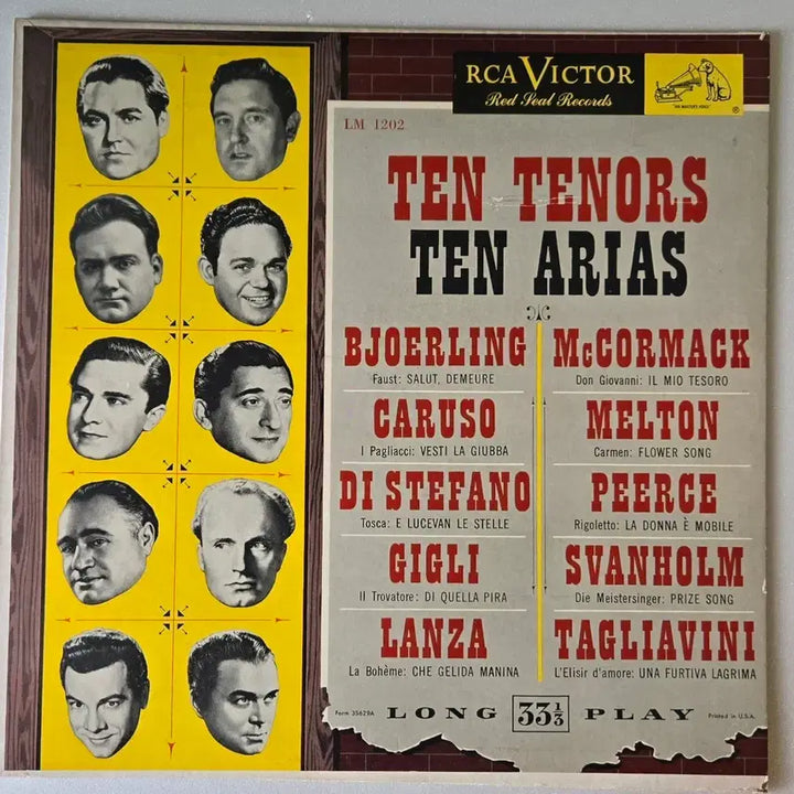 [SOLD OUT] (이한장의명반 추천) Ten Tenors, Ten Arias RcA LP