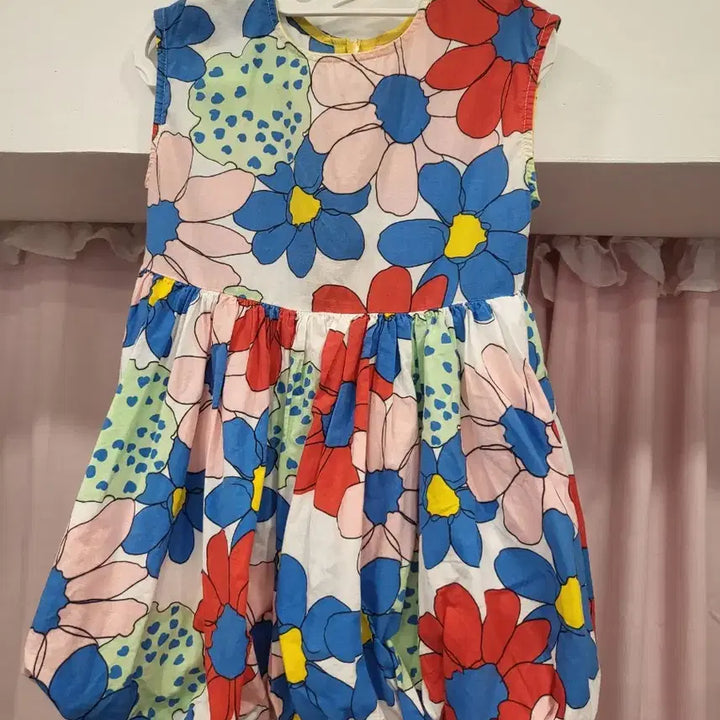 [BUNJANG] Floral Pattern Sleeveless Dress for Children / 플라워 아동패턴 민소매 원피스