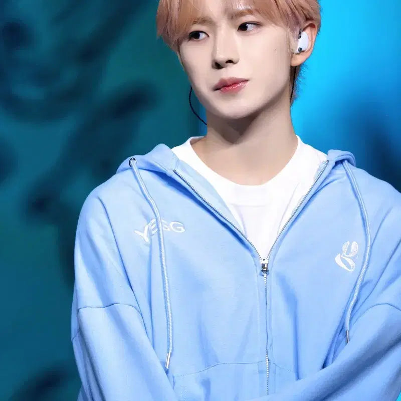 [BUNJANG] YEGG Sky Blue Hoodie Zip-Up (Enish Yuushi Wear) / 미착용 YEGG 예그 후드집업 스카이블루 하늘색 엔위시 유우시 착용